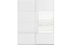 Goossens kledingkast finca combi glans mat glas wit hoogwaardig meubelplaat - 8244409-{merk}-finca-combi-sts-wit-schuifdeuren-02